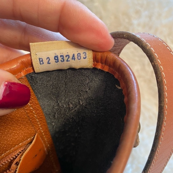 Vintage Dooney & Bourke Calvary Spectator Pebbled Leather Crossbody Bag - Picture 12 of 16